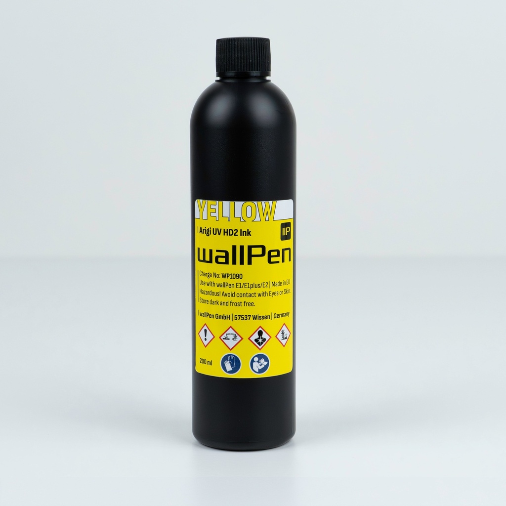 [60-0023] wallPen UV Tinte - 200 ml (Gelb)