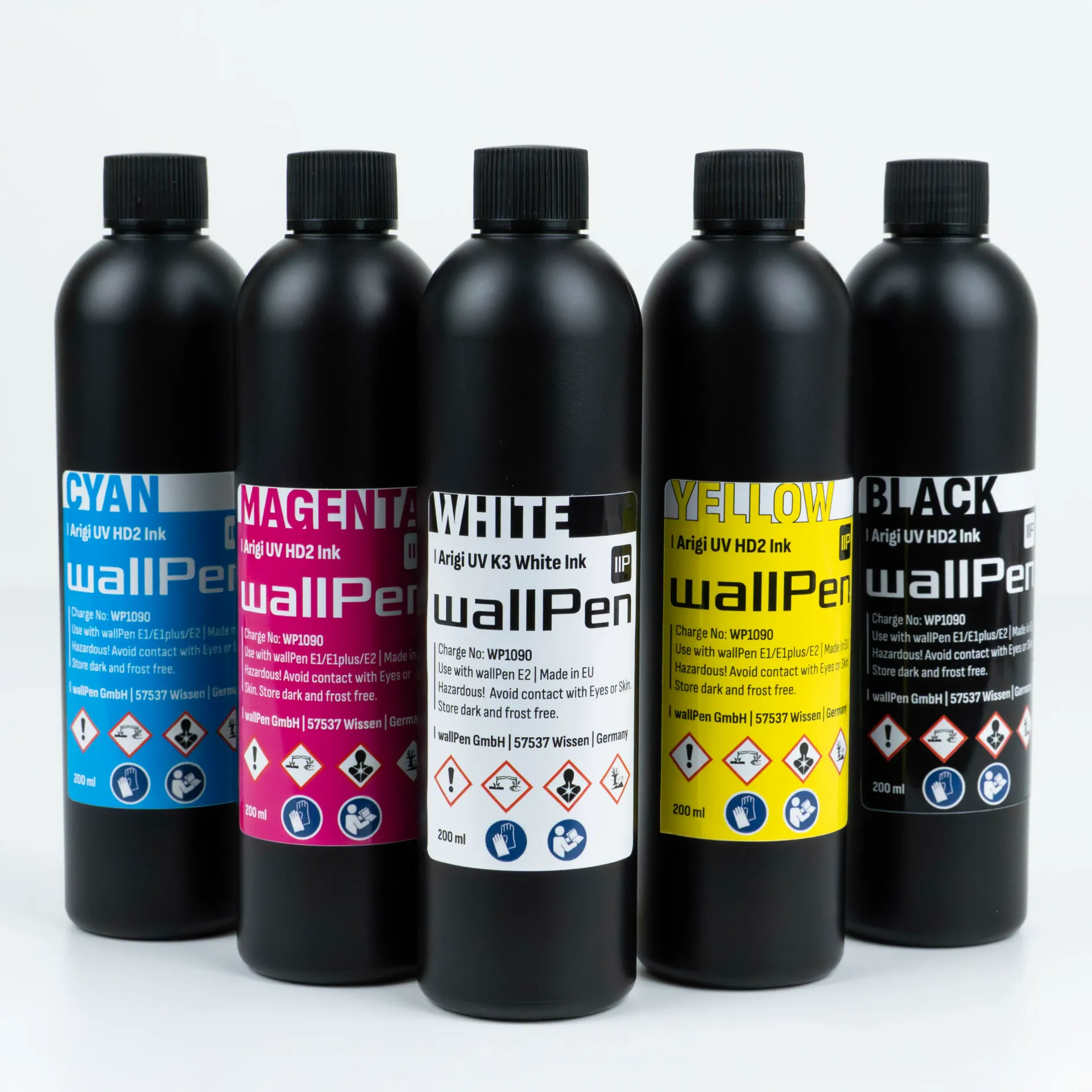 [60-0020] wallPen UV Tintenset - 1000 ml (CMYKW)