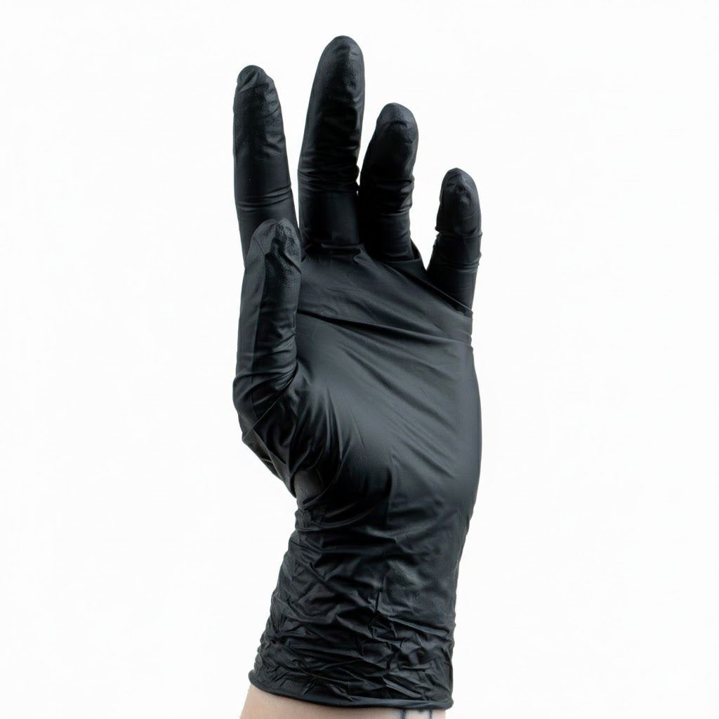 [60-0017-NEU] Guanti in nitrile neri - 100 pz.